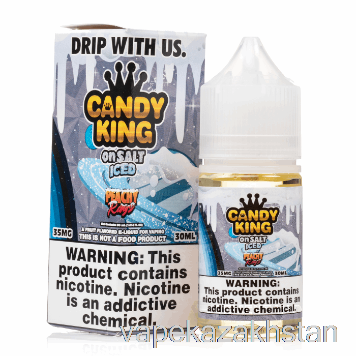 Vape Smoke ICED Peachy Rings - Candy King On Salt - 30mL 50mg